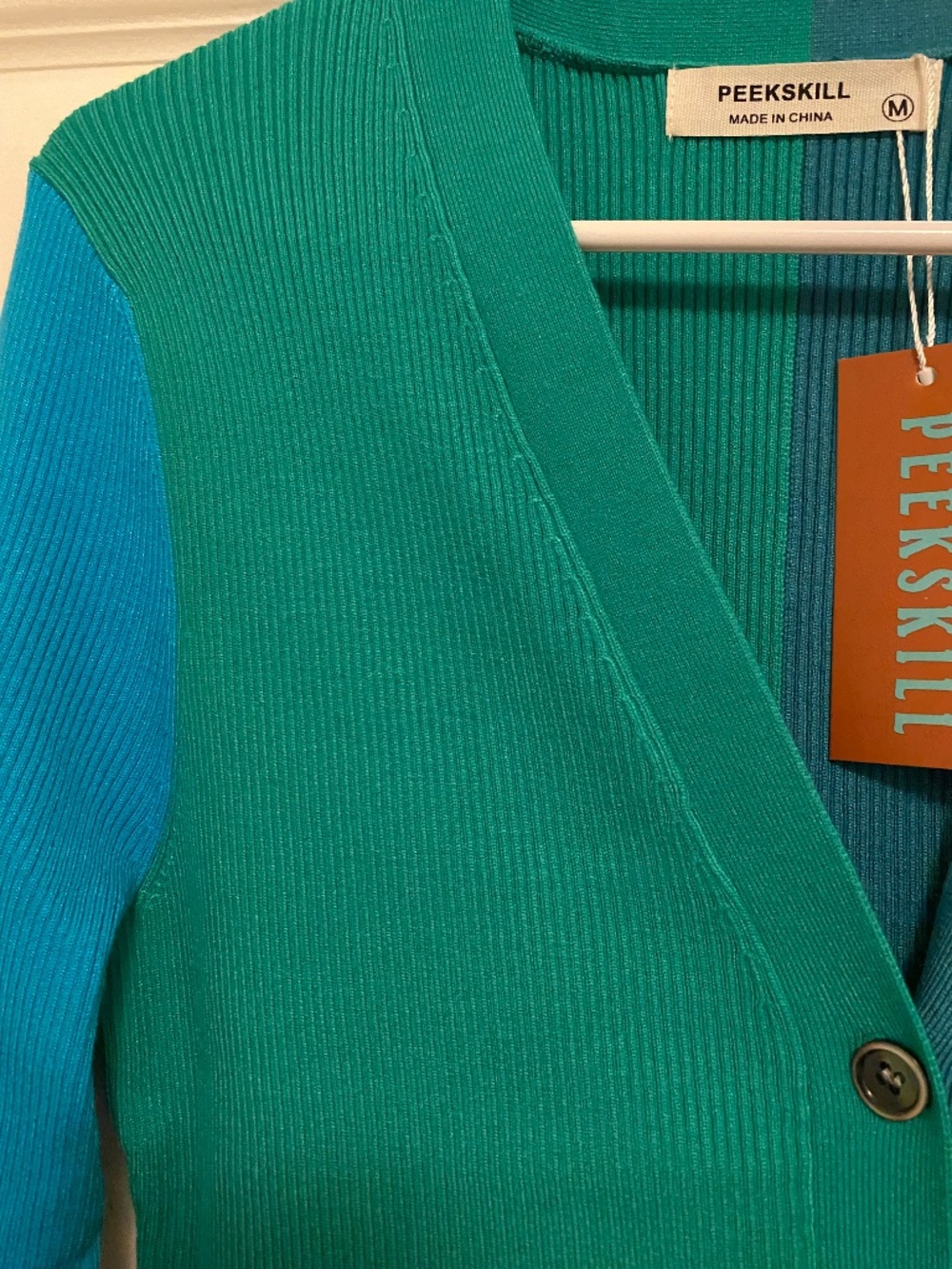 NWT Peekskill Color Block Ribbed Midi Dress - Picture 3 of 5